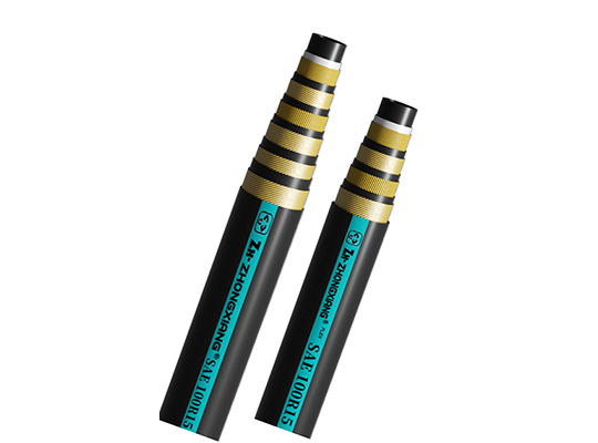 SAE100R15 high-pressure steel wire wrapped rubber hose